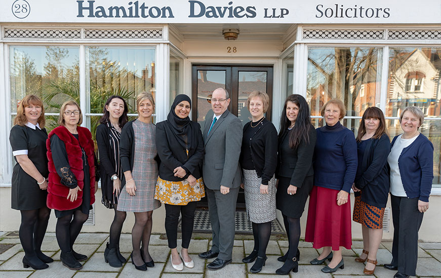 Staff at Hamilton Davies Solicitors - 2017